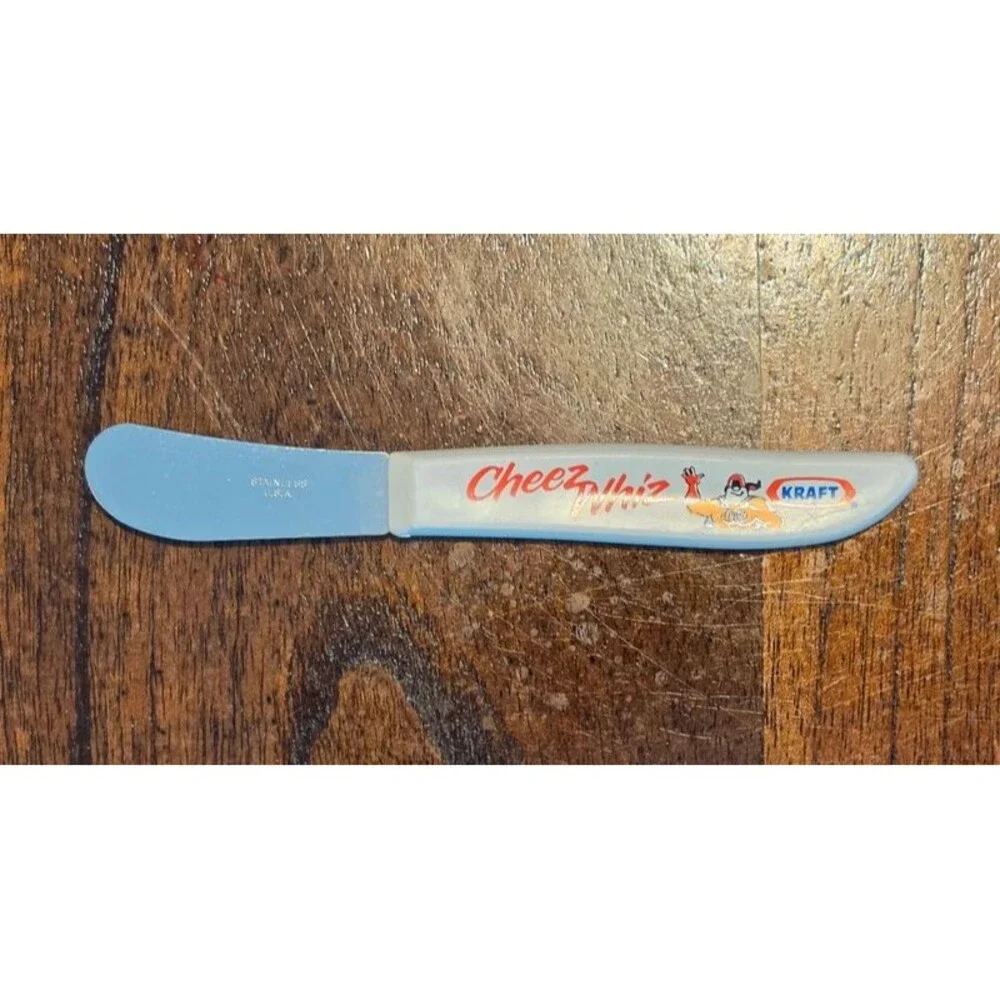 Vtg Kraft Cheez Whiz Cheese Spreader Stainless USA Advertising Utensil